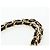 Borsa a tracolla CHANEL Chain Matelasse25 Lamb Skin Black Gold CC Auth BA16028SAV Nero D'oro - vista 14