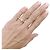 Anillo Chaumet "Triomphe de Chaumet", platino, diamantes. - vista 6