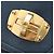 Borsa a tracolla Miu Miu Turn Lock in pelle 2way Navy Gold Auth am12764V D'oro Blu navy - vista 23