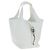 Hermès Borsa HERMES Picotan Lock PM Pelle Taurillon White Silver Auth 204895SAM Argento Bianco