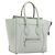Céline Borsa a mano CELINE Luggage Micro Shopper in pelle Ivory Gold Tone Auth LN053V Crudo