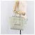 Céline Borsa a mano CELINE Luggage Micro Shopper in pelle Ivory Gold Tone Auth LN053V Crudo - vista 29