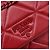 PRADA Chain Shoulder Bag Leather Red Silver Auth 206931V Silvery - view 21