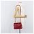 PRADA Chain Shoulder Bag Leather Red Silver Auth 206931V Silvery - view 28