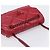 PRADA Chain Shoulder Bag Leather Red Silver Auth 206931V Silvery - view 6