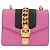 Borsa a catena GUCCI Silvi WebSherry Line in pelle Rosa Oro 431666 Auth 206420V - vista 13