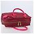 Borsa a mano LOEWE Amazona 36 in pelle rossa e oro autentica 206725A Rosso D'oro - vista 6