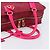 Borsa a mano LOEWE Amazona 36 in pelle rossa e oro autentica 206725A Rosso D'oro - vista 7