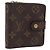 LOUIS VUITTON Monogram Compact Zip Wallet M61667 LV Auth 206938