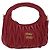 Miu Miu Matelasse Wonder Square Small Bag Leather 2way Red Gold Auth 204494M Rosso D'oro