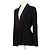 Blazer negro de viscosa The Kooples