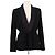 Blazer negro de viscosa The Kooples - vista 2
