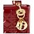 DIOR - Borsa a tracolla Lady Dior Mini in pelle cannage verniciata bordeaux Bordò - vista 5