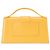 JACQUEMUS - Borsa a tracolla Le Grand Bambino Jacquemus in pelle liscia gialla Giallo - vista 3