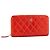 CHANEL - Cartera larga Classic/Timeless en cuero charol rojo Roja - vista 2