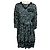 Abito in cotone floreale Marc Jacobs blu navy con applicazioni di pietre multicolore e cintura
