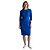 Autre Marque Vestido midi ajustado de crepé azul cobalto Narciso Rodriguez - vista 4
