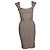 Herve Leger, vestido bodycon bege
