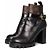 Louis Vuitton, botas de cano curto com fivela star trail Marrom Preto