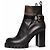 Louis Vuitton, botas de cano curto com fivela star trail Marrom Preto - vista 5