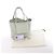 Hermès Cabasellier 46 Taurillon Clemence Schultertasche in Gray Gris Neve B: 2023 Grau - Ansicht 11
