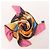 Hermès Carré 90 Double Face "Tapis de Selle" Silk handkerchief in Orange - view 12