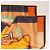 Hermès Carré 90 Double Face "Tapis de Selle" Silk handkerchief in Orange - view 3