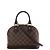 Louis Vuitton Alma BB Damier Ebene 2Way Handtasche in Braun Rot