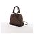 Louis Vuitton Alma BB Damier Ebene 2Way Handtasche in Braun Rot - Ansicht 2