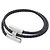 Hermès Hermes Tourni Tresse Armband Schwarz Silber