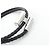 Hermès Hermes Tourni Tresse Armband Schwarz Silber - Ansicht 3