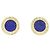 Bulgari Pendientes de botón Bvlgari en oro amarillo de 18K Dorado