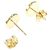 Bulgari Pendientes de botón Bvlgari en oro amarillo de 18K Dorado - vista 3
