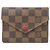 Louis Vuitton Damier Portefeuille Victorine Wallet N41659 Rosso Damier ebene