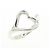 Autre Marque Anillo Tiffany Open Heart de Plata