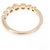 Autre Marque Anel Tiffany Jazz Graduated em ouro rosa - vista 3