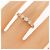 Autre Marque Anel Tiffany Jazz Graduated em ouro rosa - vista 5