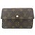 Louis Vuitton Monogram Portefeuille Tresor Etui Papier Wallet Braun