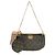Bolsa de Ombro Louis Vuitton Monogram Multi Pochette Accessoires Marrom Rosa