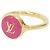 Anillo Louis Vuitton LV Pearly Confetti Castaño Dorado