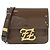 Fendi Calligraphy Schultertasche Braun
