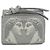 Fendi SELLERIA Peekaboo Tri-Fold Geldbörse Silber