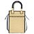 mala Fendi Sunshine Shopper Small Preto - vista 2