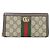 Gucci Ophidia Long Bi-Fold Geldbörse Braun Beige