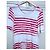 Jean Paul Gaultier Robe Marin mutine Sigles TS/M Rosa Blanco - vista 9