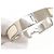 Hermès Bracelet Charmes Hermes Click H PM Argenté Beige - vue 3