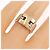 Ring Hermès Anillo banda Hermes 925 y oro amarillo 18K - vista 5