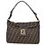 Fendi Tobacco Zucca Canvas Vintage Flap Hobo Marrone