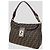 Fendi Tobacco Zucca Canvas Vintage Flap Hobo Marrone - vista 2