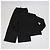 Autre Marque Set Camicia a Maniche Lunghe in Lino Nero e Pantaloni Aurelia 12 Storeez - vista 3